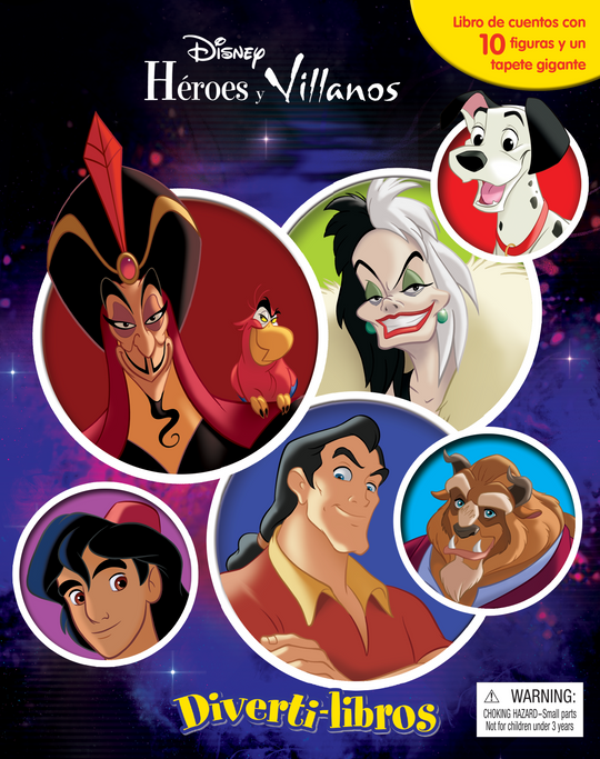 Disney héroes y villanos diverti - libros          -