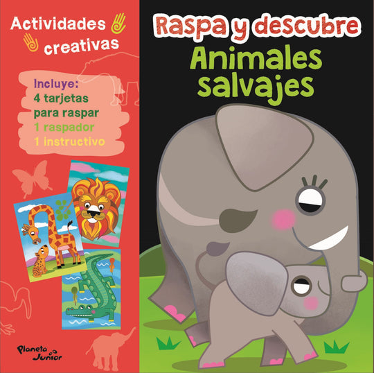 Raspa y descubre - Animales salvajes               -