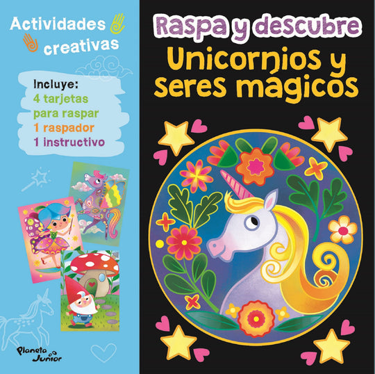 Raspa y descubre - Unicornios y seres mágicos      -  Varios Autores